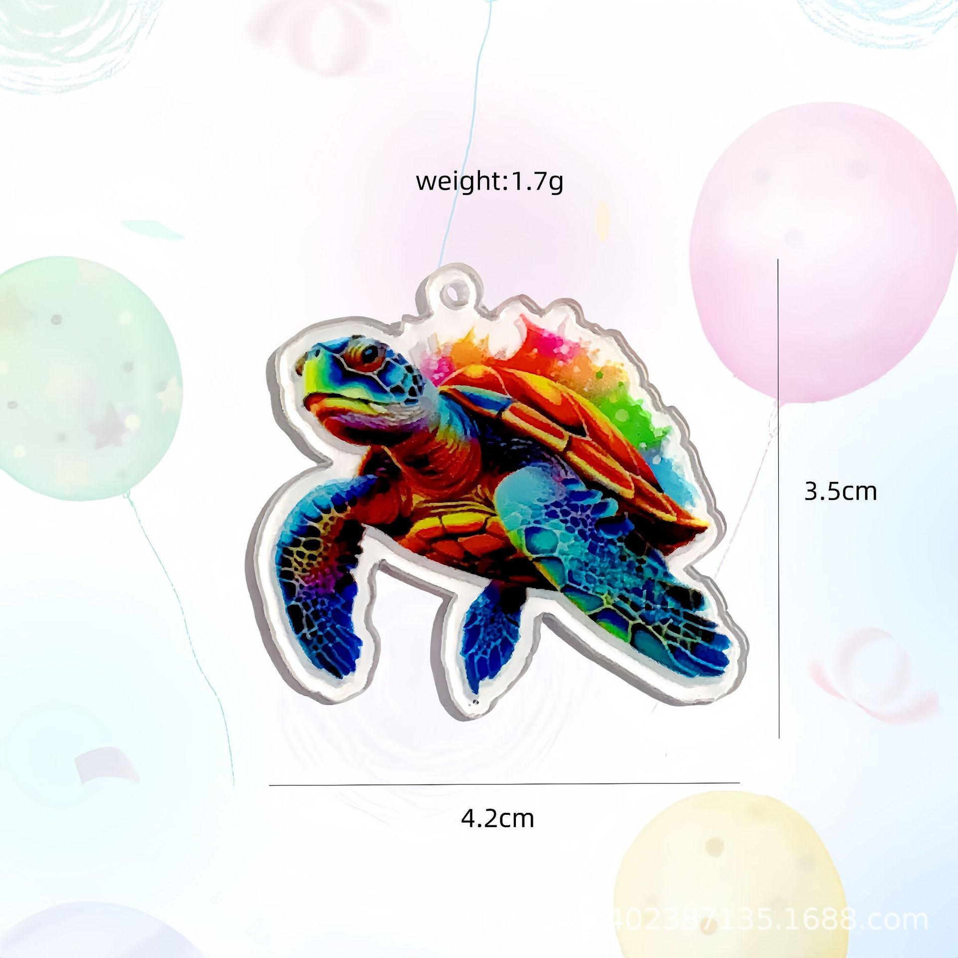 Wholesale 30pcs Acrylic Animal Party Keychain Material Pendant DIY